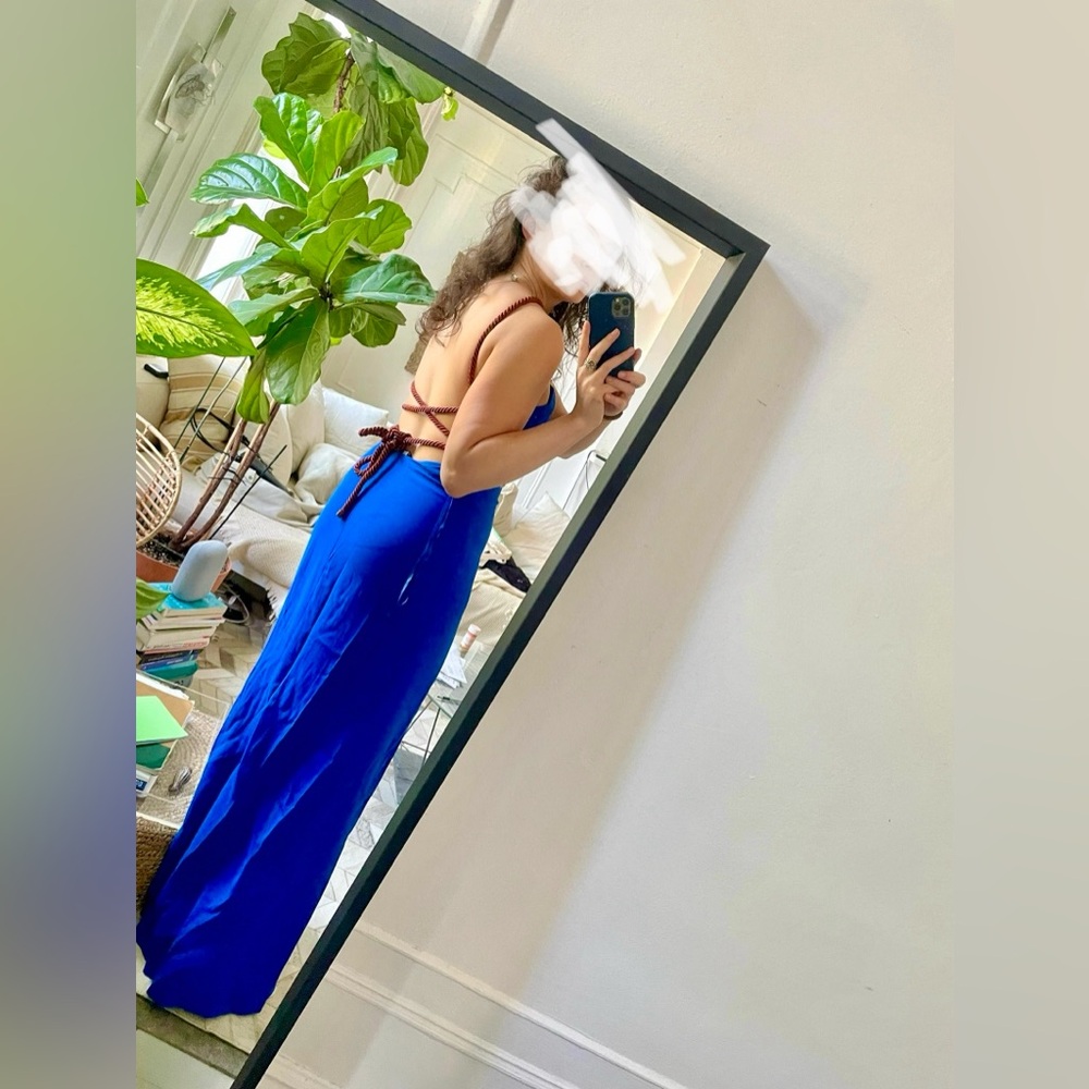 DVF Royal Blue Gown - Like New!
